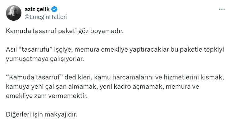 Ekonomistlerden 'Kamuda Tasarruf Paketi' tepkisi: Cumhurbaşkanlığının harcamalarını hedef alan sembolik bir şey bile yok! 11